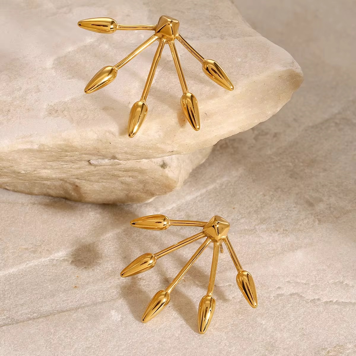 Punk Spike Stud Arrow Minimalist Vintage Earrings